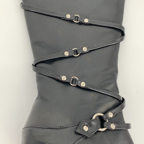 Pointy Black Boots Size 5 - Picture 3 of 8